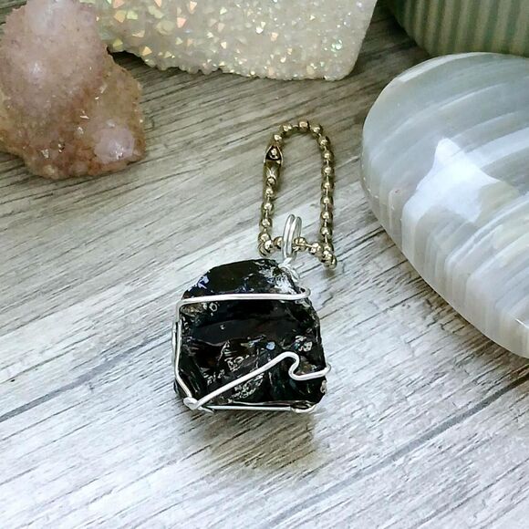 Raw Smoky Quartz Crystal Keychain Bag Charm, Gemstone Accessories - Picture 1 of 3